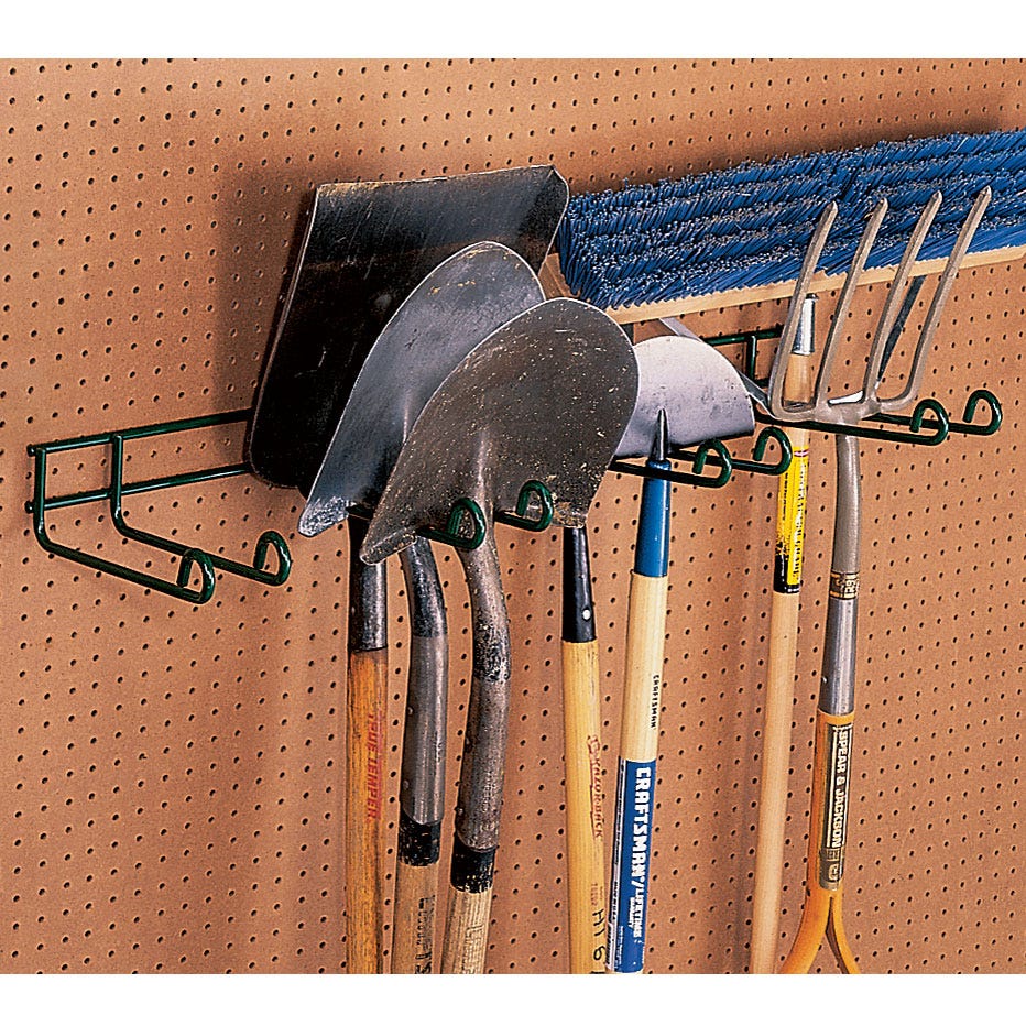 HeavyDuty Tool Hanger (Four Place) Garage Organization from