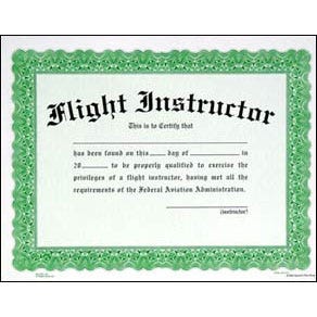 Flight Instructor Certificate