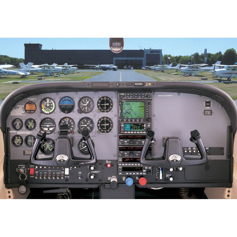 cessna 182t cockpit poster from sportys pilot shop cessna 182t performance charts