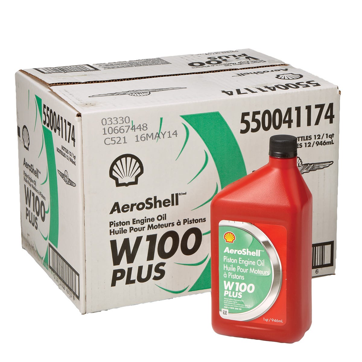 AeroShell W100 Plus Aviation Oil from Sporty's Pilot Shop