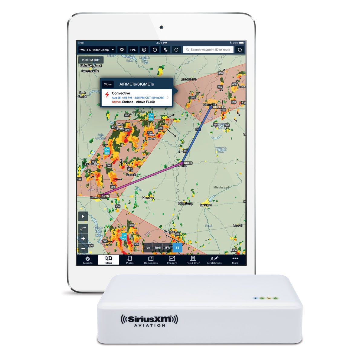 Model SXAR1 SiriusXM Aviation Weather Receiver for iPad and iPhone