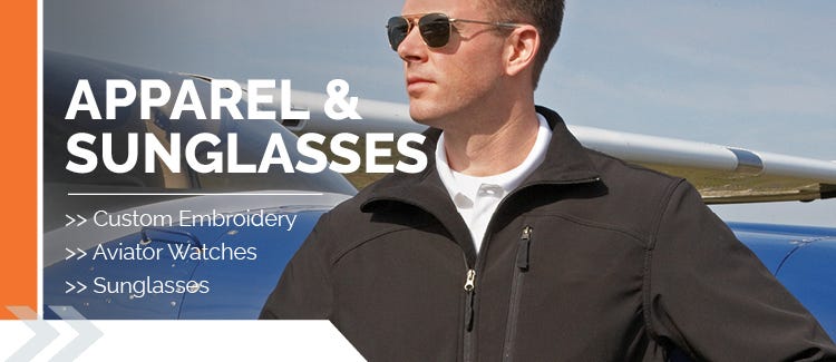 Aviation apparel and sunglasses