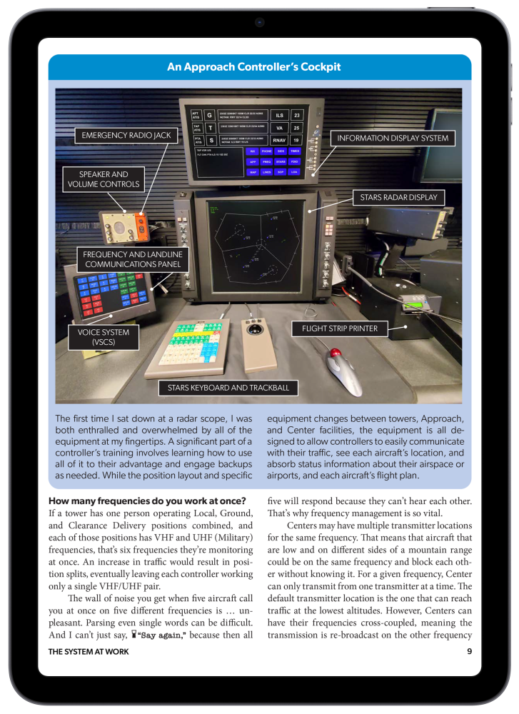 ipad with PDF on screen
