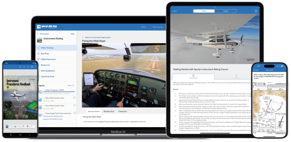 Earning Your Instrument Rating Has Never Been Easier with Sporty’s Online Training Course