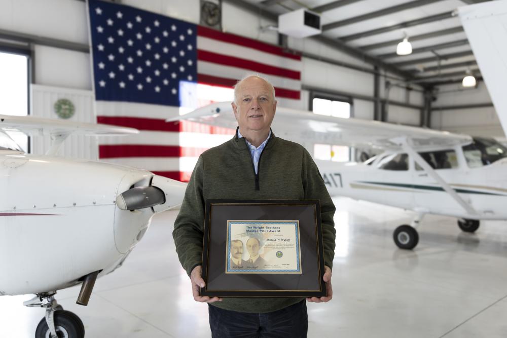 Sporty’s Congratulates Don Wykoff on Receiving the FAA Wright Brothers Master Pilot Award