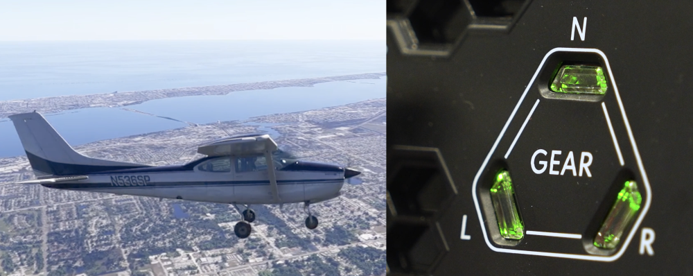 Honeycomb Sierra TPM - Gear Extended Lights