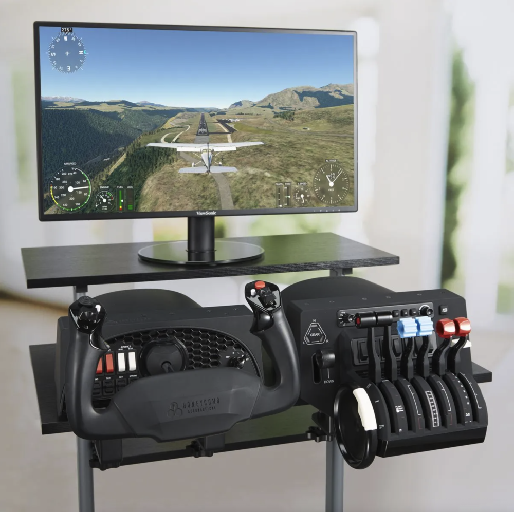 Honeycomb Alpha Flight Simulator Yoke and Bravo Throttle