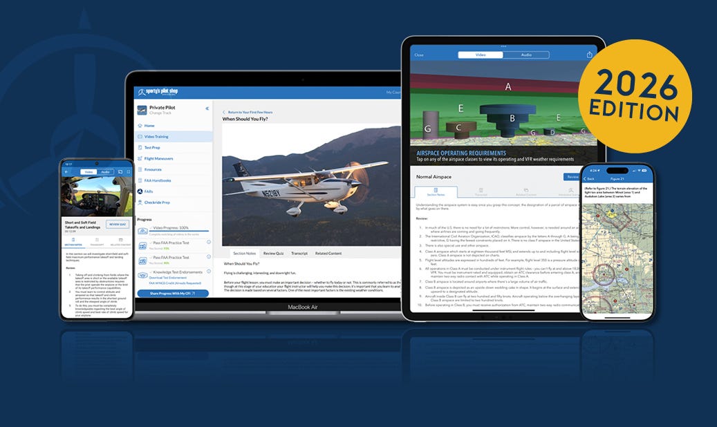 2026 learn to fly course. new lessons, chatcfi, MOSIAC updates and more - shop now