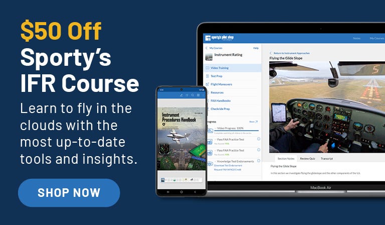 Image of the IFR Course on mobile and Laptop