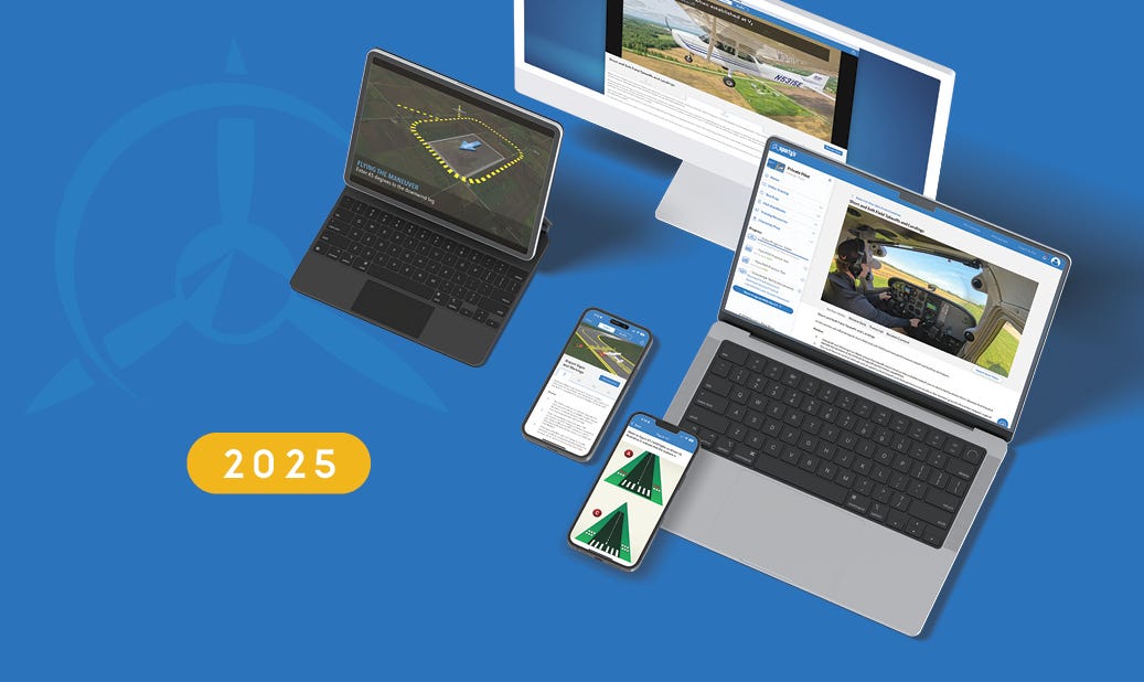 Computer and mobile devices on a blue background
