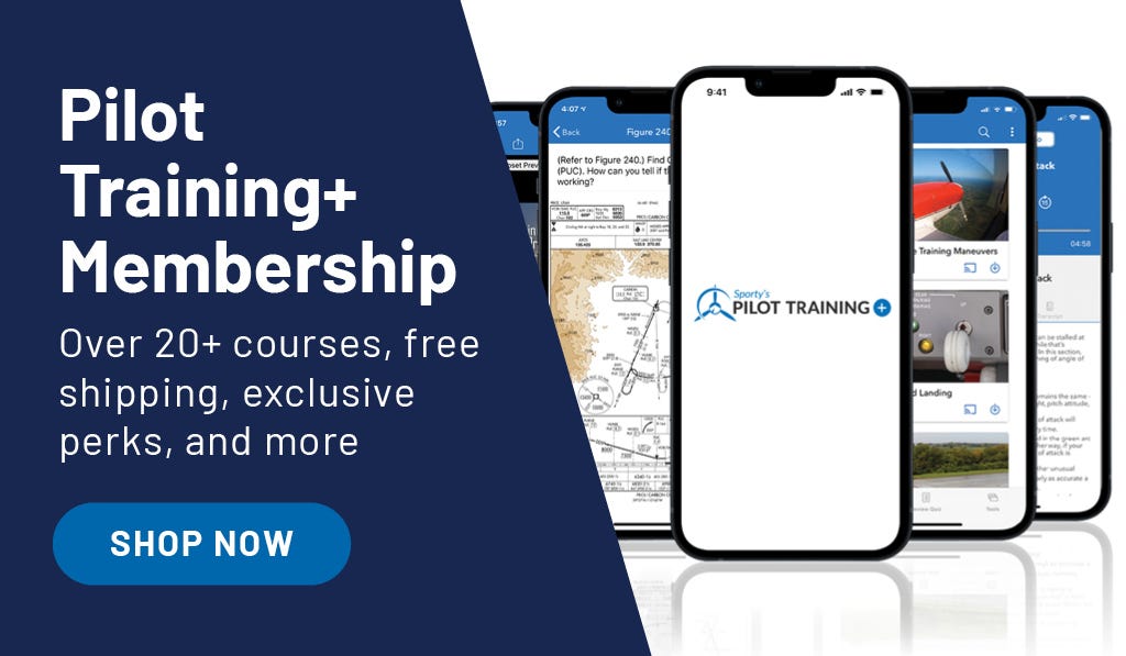 Sporty’s Pilot Training+ Membership