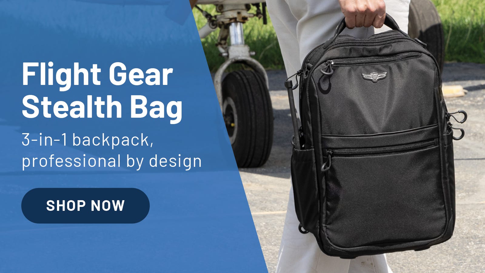 Someone carrying Flight Gear Stealth Bag