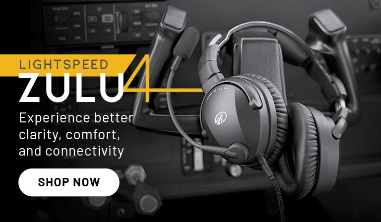 Lightspeed Zulu 4 headset on display