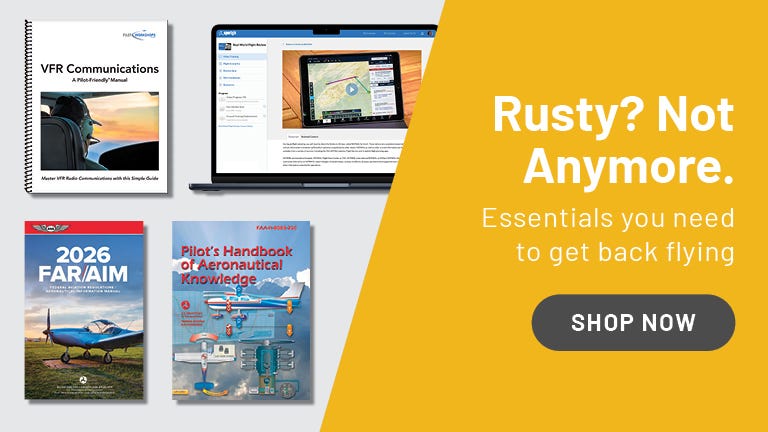 Rusty? Not Anymore. Essentials you need to get back flying. Sporty's Rusty Pilot Kit. Shop Now.
