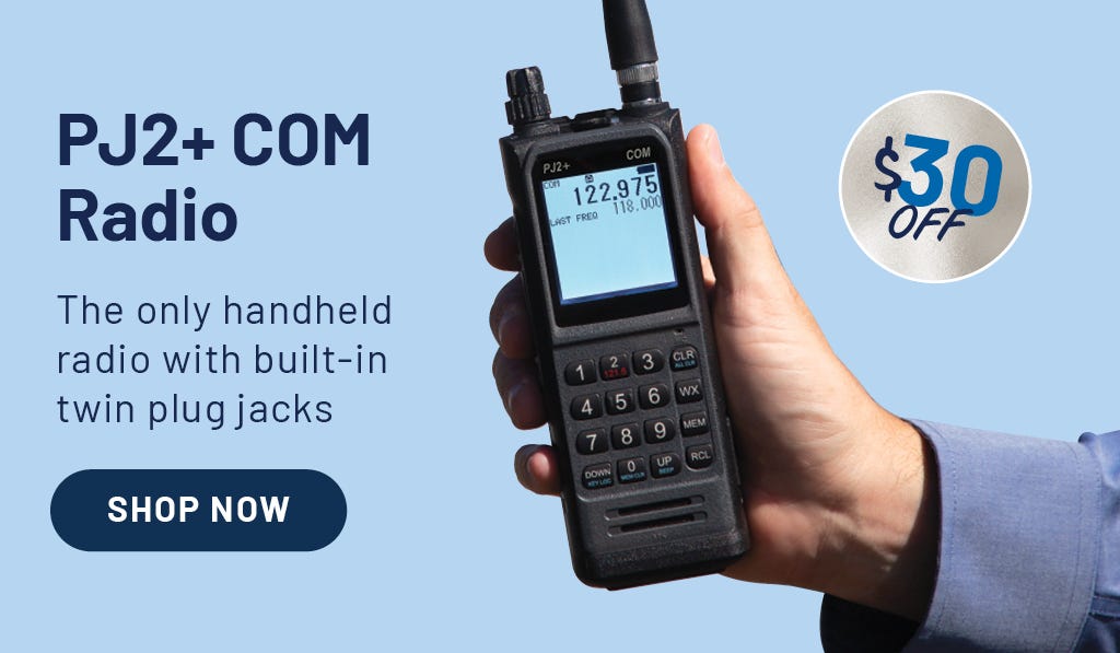 pj2+ com radio $30 off the only handheld radio with build-in twin plug jacks. picture of radio.