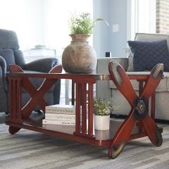 Propeller Mahogany Coffee Table 