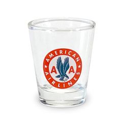 shot glass on white 