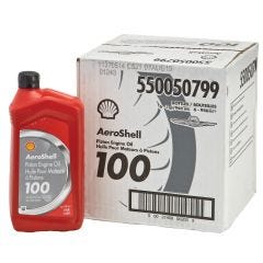 Aeroshell 100 Mineral Aviation Oil (case of 6)