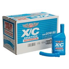 Phillips 66 X/C Aviation Oil SAE20W/50 (case of 12 quarts)