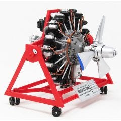 Side view of cyclone radial engine