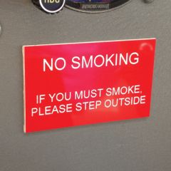 No Smoking Placard