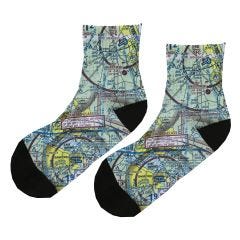 Custom U.S. Aeronautical Chart Socks