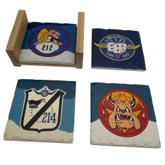 F4U Corsair Squadron Ceramic Coasters (Set of 4) 
