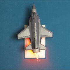 Fighter Jet Night Light with Flicker Bulb 