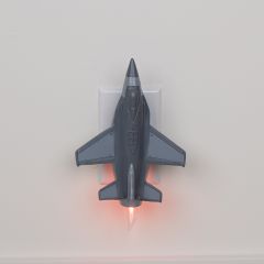 Fighter Jet Night Light with Flicker Bulb 