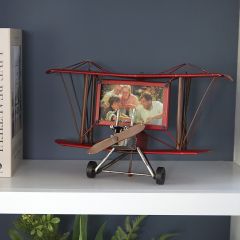 Metal Biplane Picture Frame    