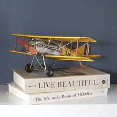 Metal WW1 Biplane Décor 