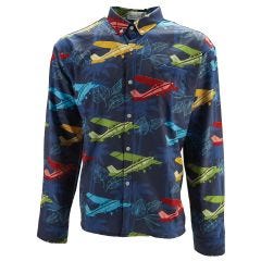 High Wing Long Sleeved Button-Down Shirt 