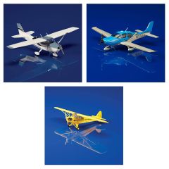 Set of 3 General Aviation Die-Cast Models 