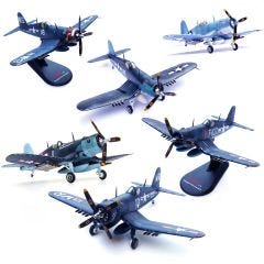 Complete Set of 6 F4U Corsair Die-Cast Models