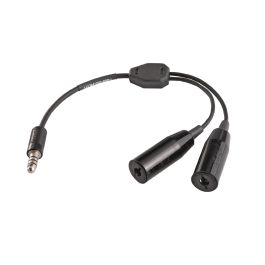 Dual Helicopter Headset Adapter