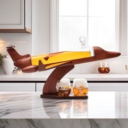 Deluxe Corporate Jet Decanter Glass Set