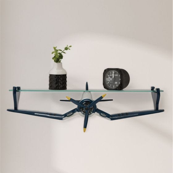 F4U Corsair Wall Shelf on the wall