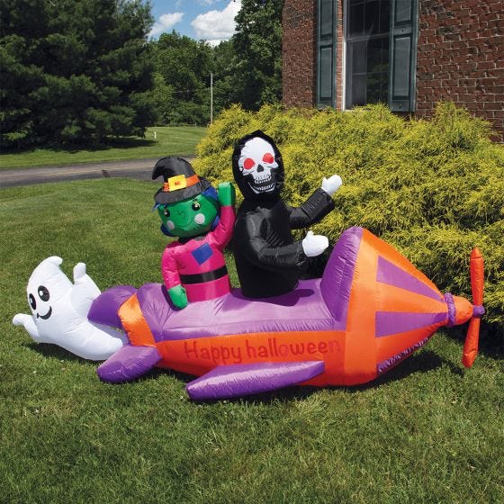 Halloween Inflatable in the yard Halloween Inflatable in the yard