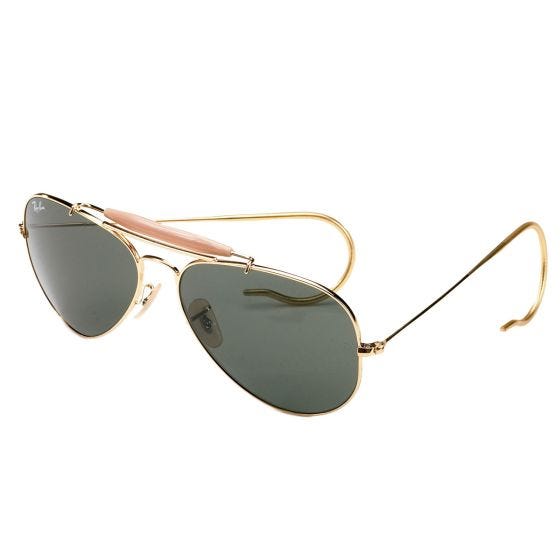 gold frame ray ban aviators