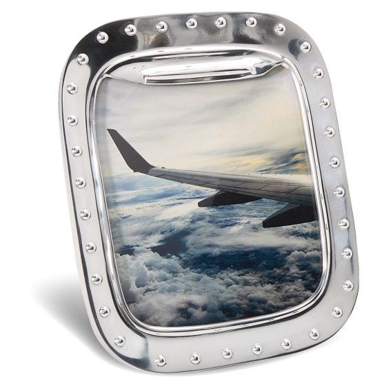 Aircraft Window Desktop Picture Frame