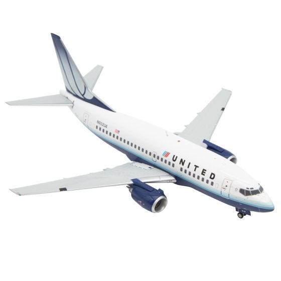 United Airlines Boeing 737-500 Tulip Livery Die-Cast Model