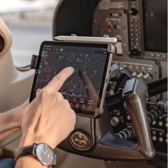 Chart Holder iPad Mount for Lear, Beech & Other Jets