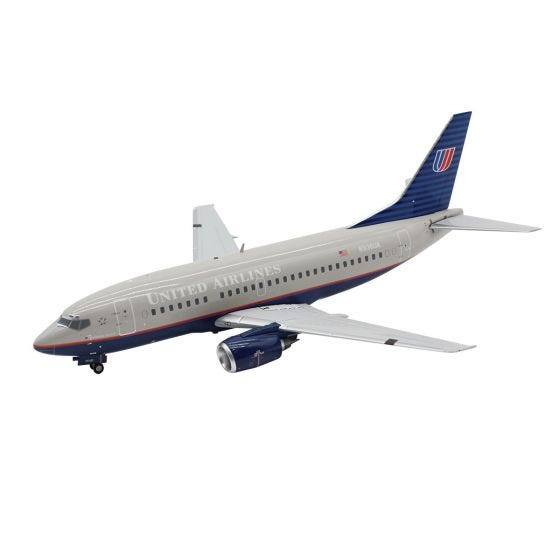 Side View of United Airlines Boeing 737-500 Battleship Die-Cast Model Side View of United Airlines Boeing 737-500 Battleship Die-Cast Model
