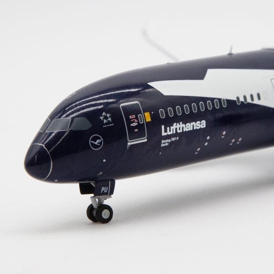 100周年 Lufthansa 787-9 1/400 ダイキャスト合金16cm Lufthansa 100th Anniversary Boeing 787-9 Die-Cast Model