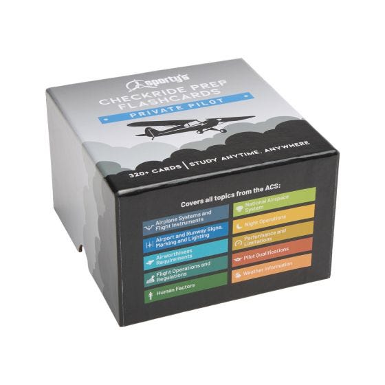 Sporty's Private Pilot Checkride Prep Flashcards