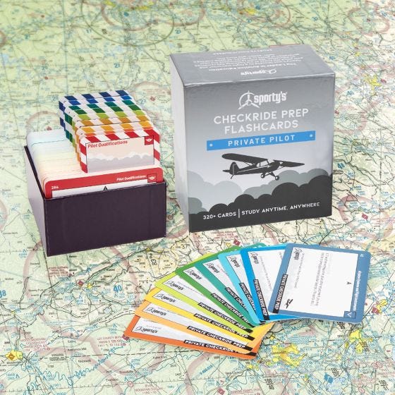 Sporty's Private Pilot Checkride Prep Flashcards