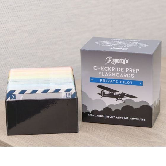 Sporty's Private Pilot Checkride Prep Flashcards