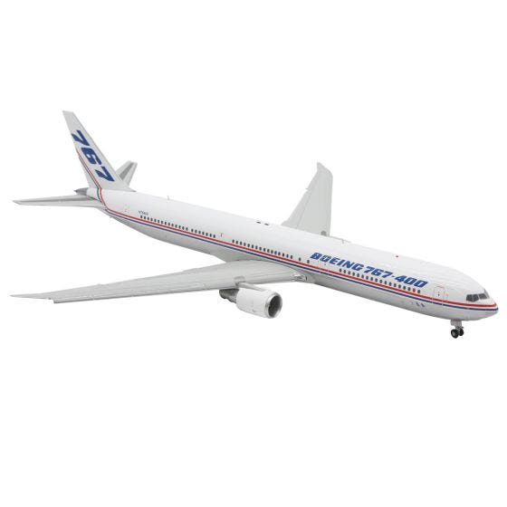 Boeing 767-400ER House Livery w/Flaps Die-Cast Model	