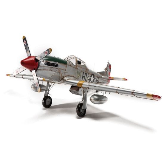 Corgi P-51 Mustang WWII Fighter Christmas Ornament - 1:300 Scale Diecast