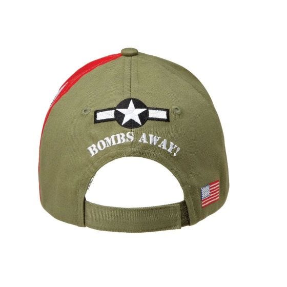 Epic Militaria B-17 Flying Fortress Baseball Cap - Olive Green, Adjustable, Embroidered - View #14